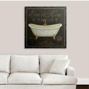 Canvas Luxury Bath " Bain De Luxe II " by Daphne Brissonnet House of Hampton